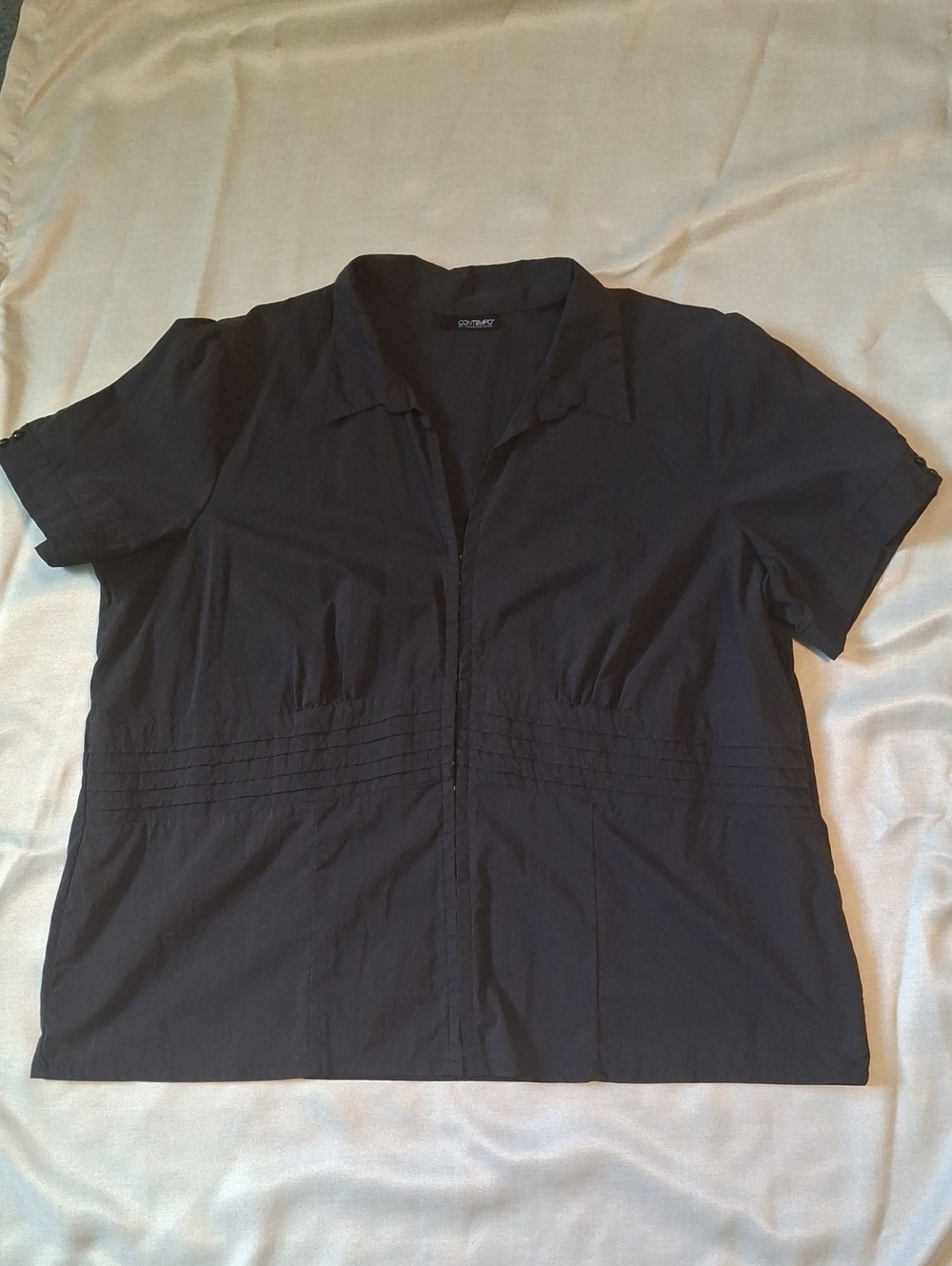 💥3/$20💥 Contempo by Penningtons Black Blouse - Size 24